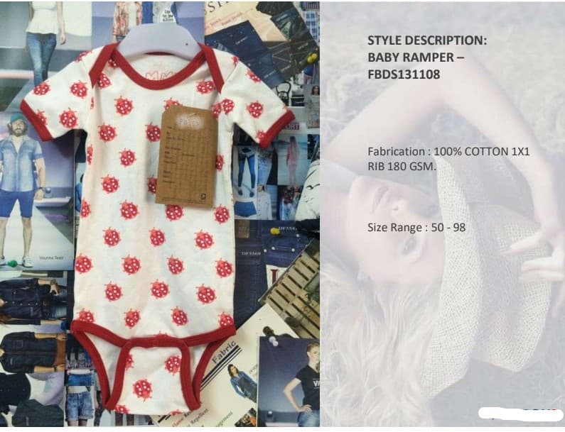 Baby apparel product development examples